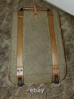 Vintage Hartmann Tweed & Cuir Rolling Bagage Set Et Duffle Bagage