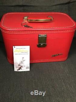 Vintage Lady Baltimore 3 Piece Luggage Set Valise Et Train Case Red 3 Clés