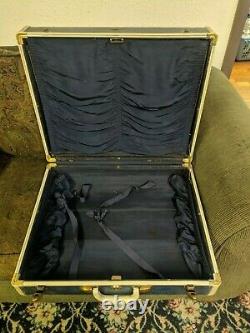 Vintage Samsonite Shwayder Bros Hawaiian Blue/bone 2-piece Luggage Set Vtg Rare