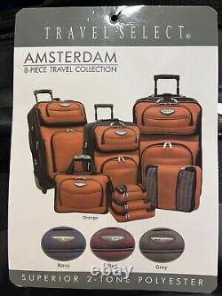 Voyagez Sélectionner Amsterdam 8-piece Set (15/21/25/29/emballage Cubes), Bourgogne Nouveau