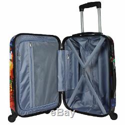 World Traveler 2 Pièces Carry-on Hardside Spinner Luggage Set Nights Paris