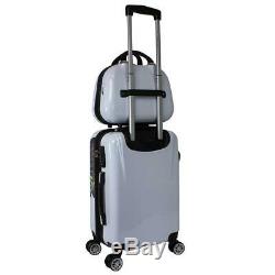 World Traveler 4 Pièces Hardside Upright Spinner Luggage Set, Papillon
