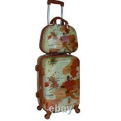 World Traveler Europe 2-piece Carry-on Spinner Luggage Set With Tsa Lock
