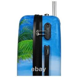 World Traveler Palm Tree 2-piece Carry-on Spinner Bagage Set