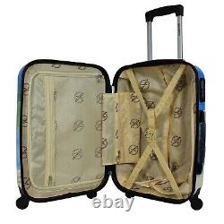 World Traveler Palm Tree 2-piece Carry-on Spinner Bagage Set