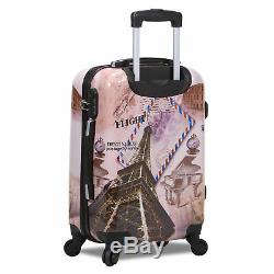 World Traveler Paris Collection 3 Pièces Hardside Spinner Luggage Set
